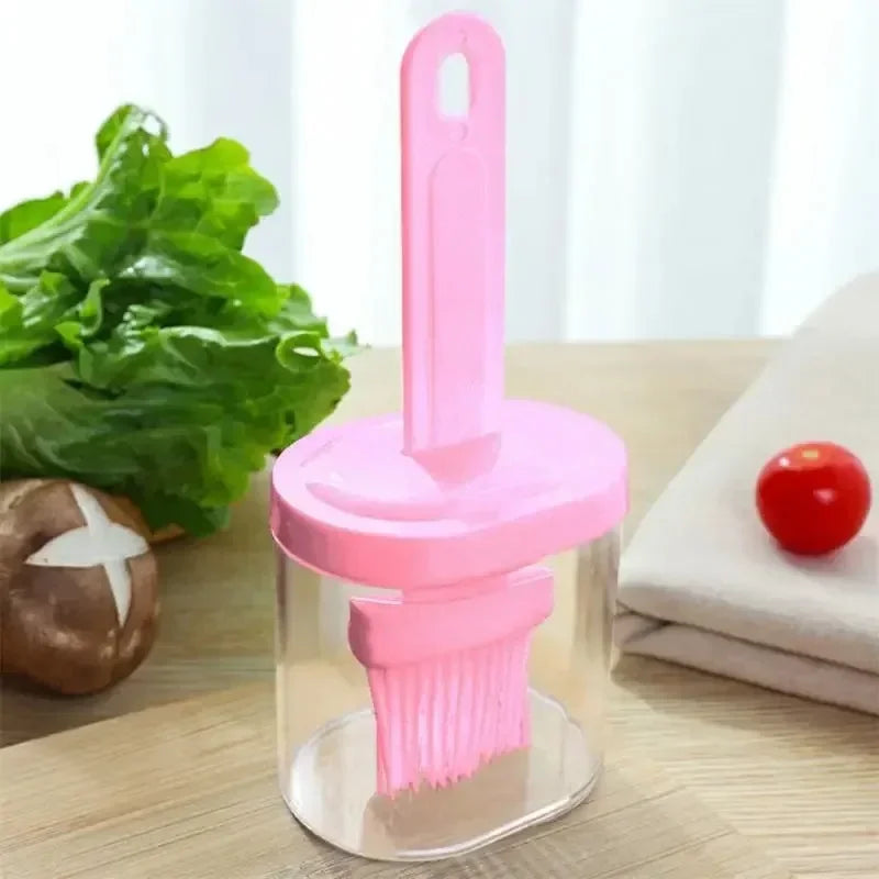 BBQ Basting Oil Brush | Silicone Grill Brush for Outdoor Cooking