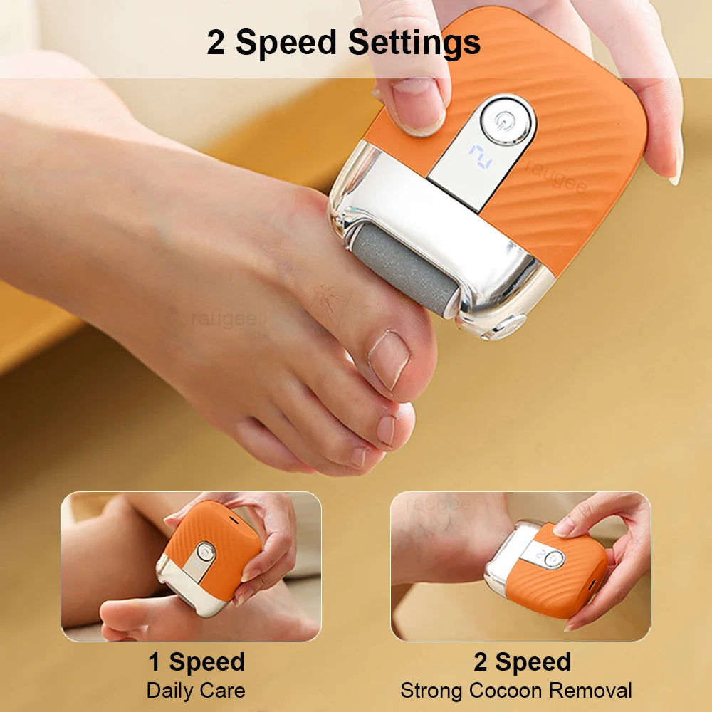 Electric Foot Grinder Portable Electric Callus Remover for Feet Foot Exfoliation Sander Rechargeable Electric Foot File Pedicure Peaceful Pleasures Health and Wellness