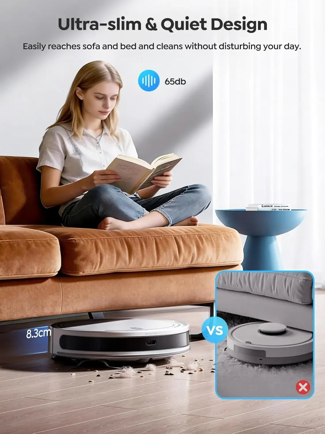 Smart Robot Vacuum & Mop – 5000Pa, LiDAR, 150-Min, Alexa & App Peaceful Pleasures Health and Wellness