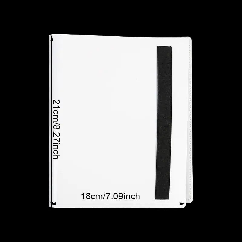 Clear Grid Pocket Album 4/9/12 Slot Organizer for Cards Tickets Portable Mini Photo Book | Multipurpose Storage for Collectibles Peaceful Pleasures Health and Wellness 4 grid white