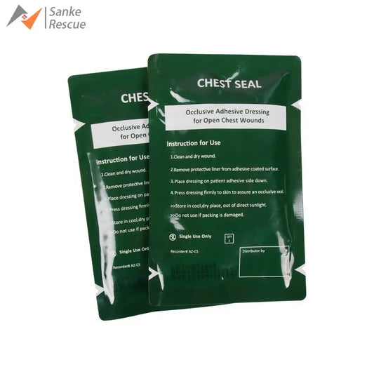 Chest Seal Life-Saving Wound Care for Emergency or Tactical Situations Advanced Adhesive Sterile Transparent Lightweight Vent Peaceful Pleasures Health and Wellness