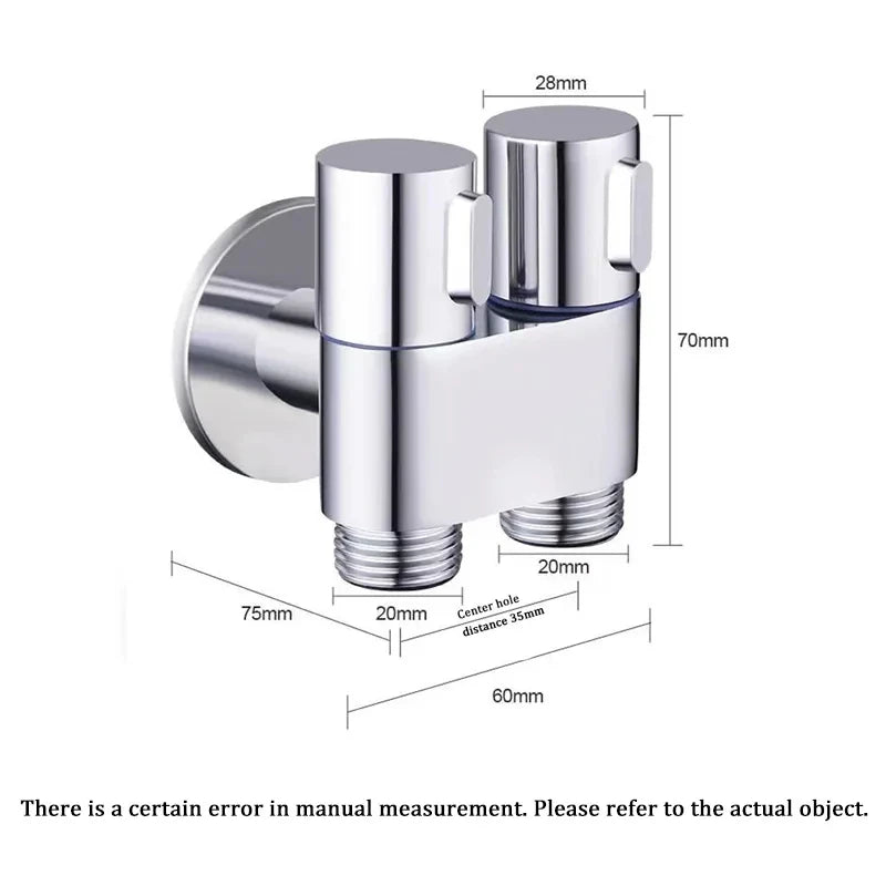 Wall Mount Toilet Bidet Sprayer Set – Dual Outlet Brass Valve