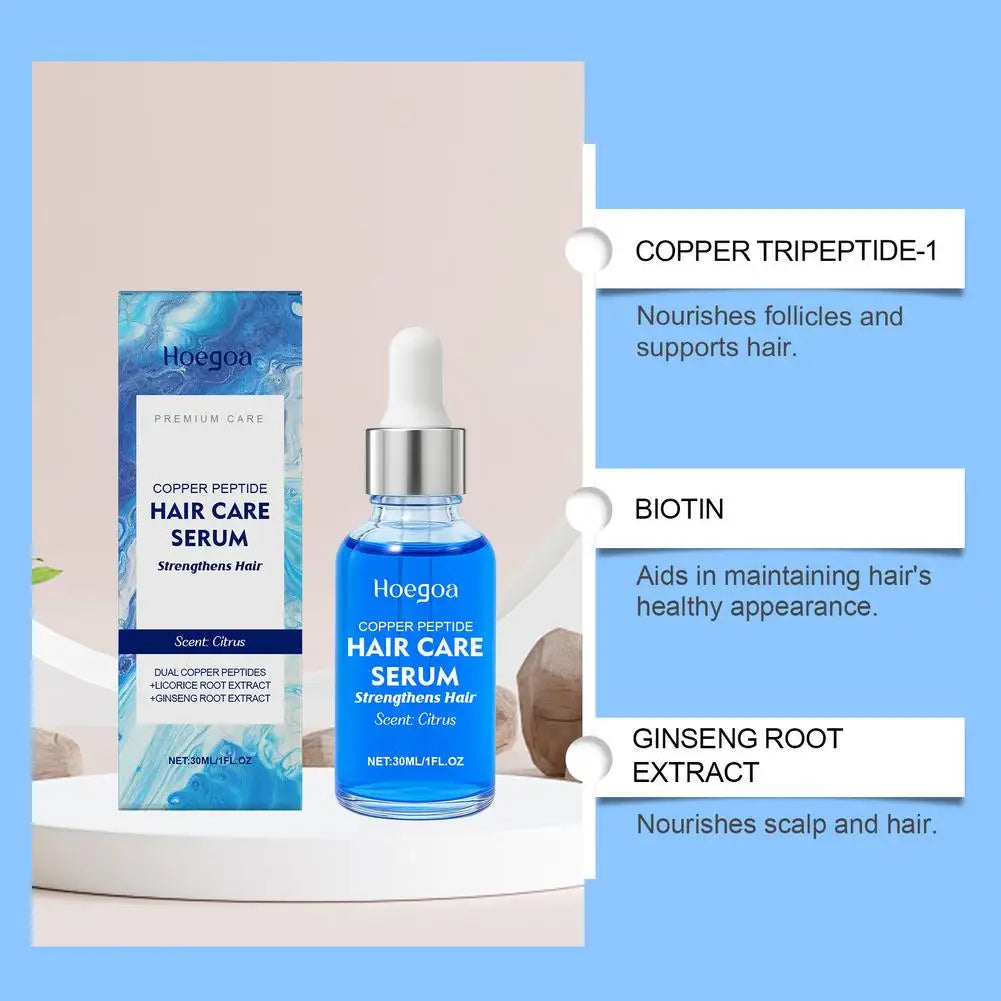 Copper Peptide & Biotin Hair Growth Serum 30ml | Scalp Care