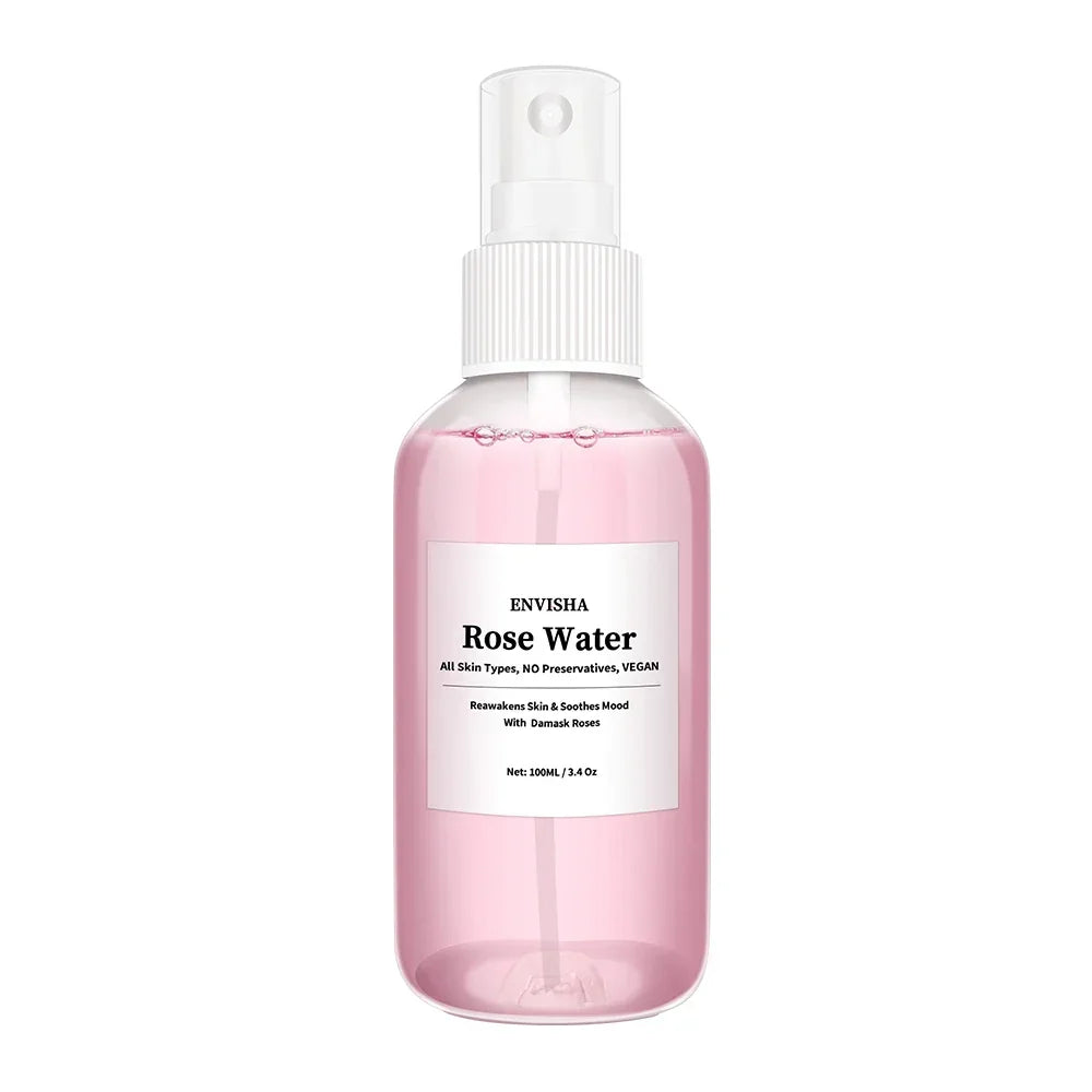 ENVISHA Rose Water Facial Toner – Hydrating & Pore-Minimizing Serum Peaceful Pleasures Health and Wellness