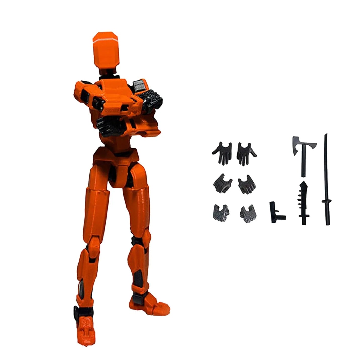 Titan 13 With Wings Figure Toys Lucky T13 Joint Movable Action Figuras 3D Printed Multi-Articular Robot Toys For Kids Gifts 13cm Peaceful Pleasures Health and Wellness Saffron One Size