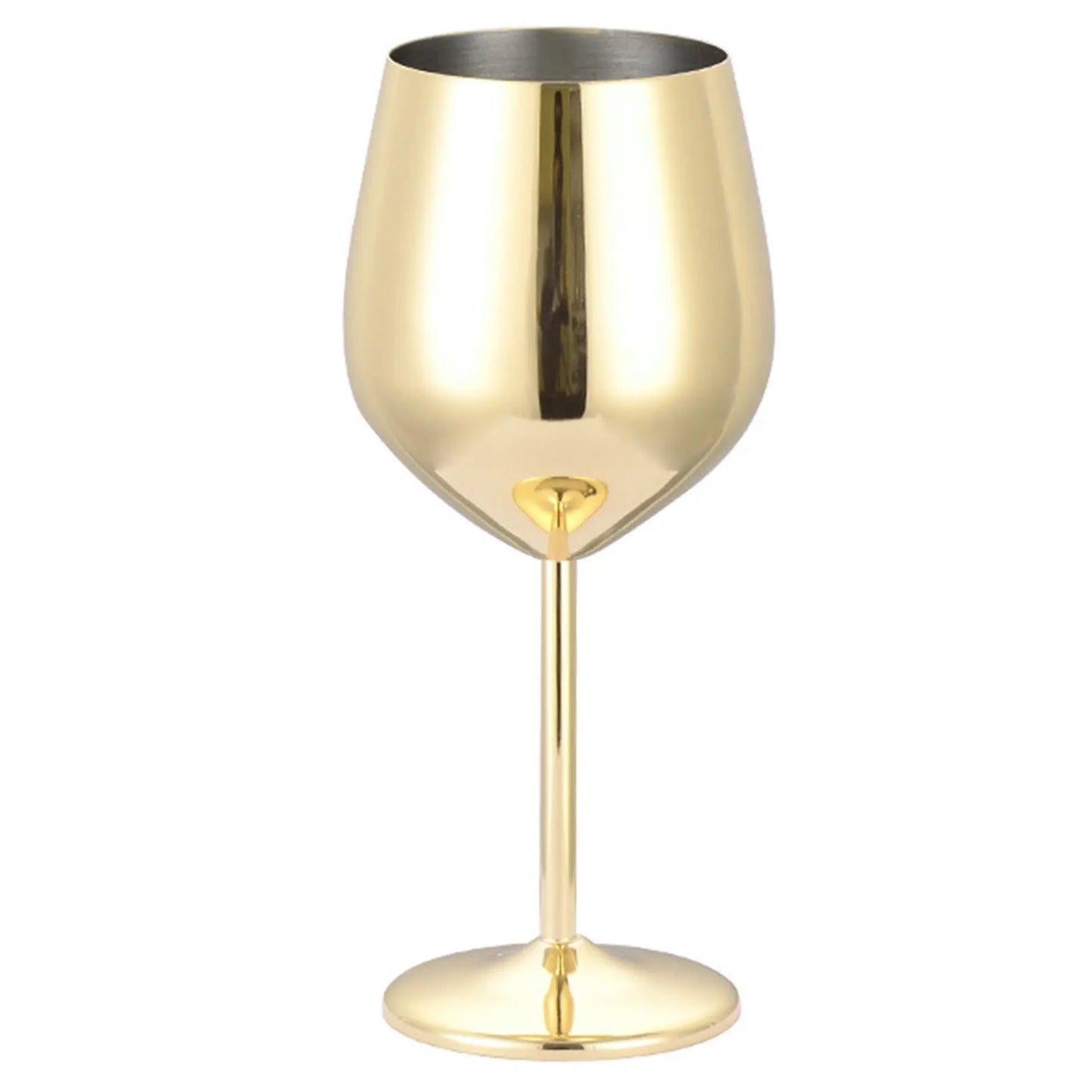 Stainless Steel Wine Glass Shatterproof Metal Glasses Red Wine Glasses Cocktail Glasses For Dinner Party Bar Champagne Flutes Peaceful Pleasures Health and Wellness Glod