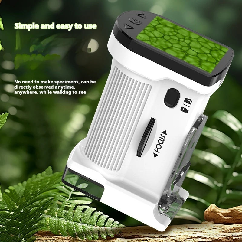 Portable Electron Microscope with Memory Card for Outdoor Photography, Video Recording, Experimental and Educational Toys Peaceful Pleasures Health and Wellness