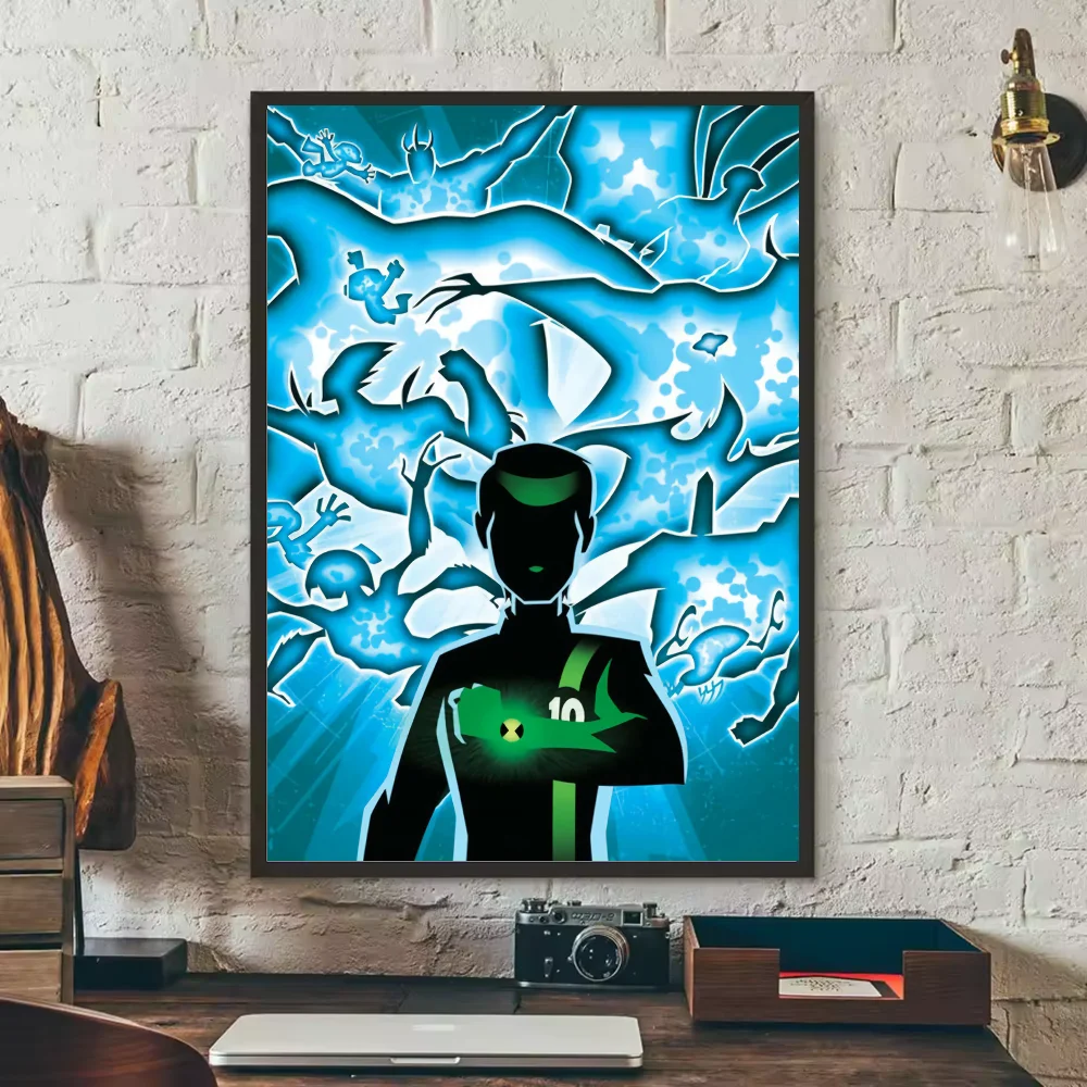 Ben 10 HD Waterproof PVC Wall Poster | Cartoon Home Decor Wall Art Poster Peaceful Pleasures Health and Wellness z9 30X40cmNoframe
