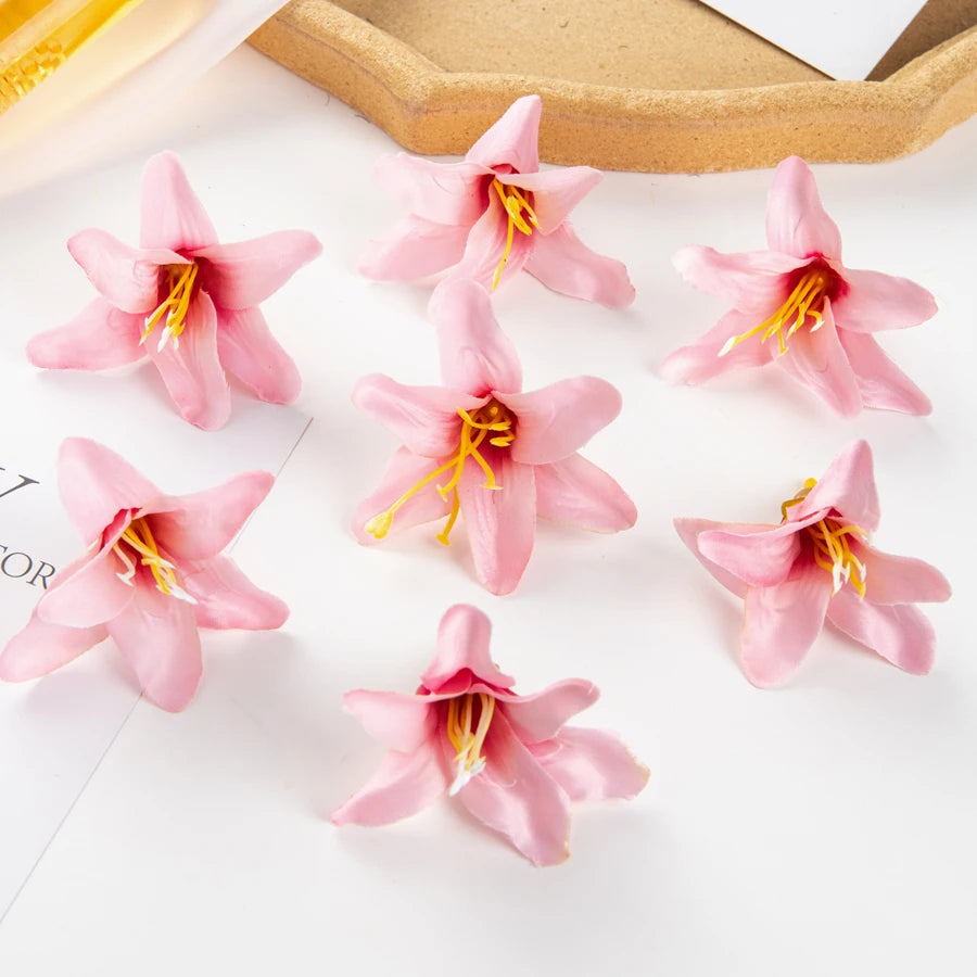 Artificial Silk Lily Flowers 10/20 Pcs – Wedding & Home Decor