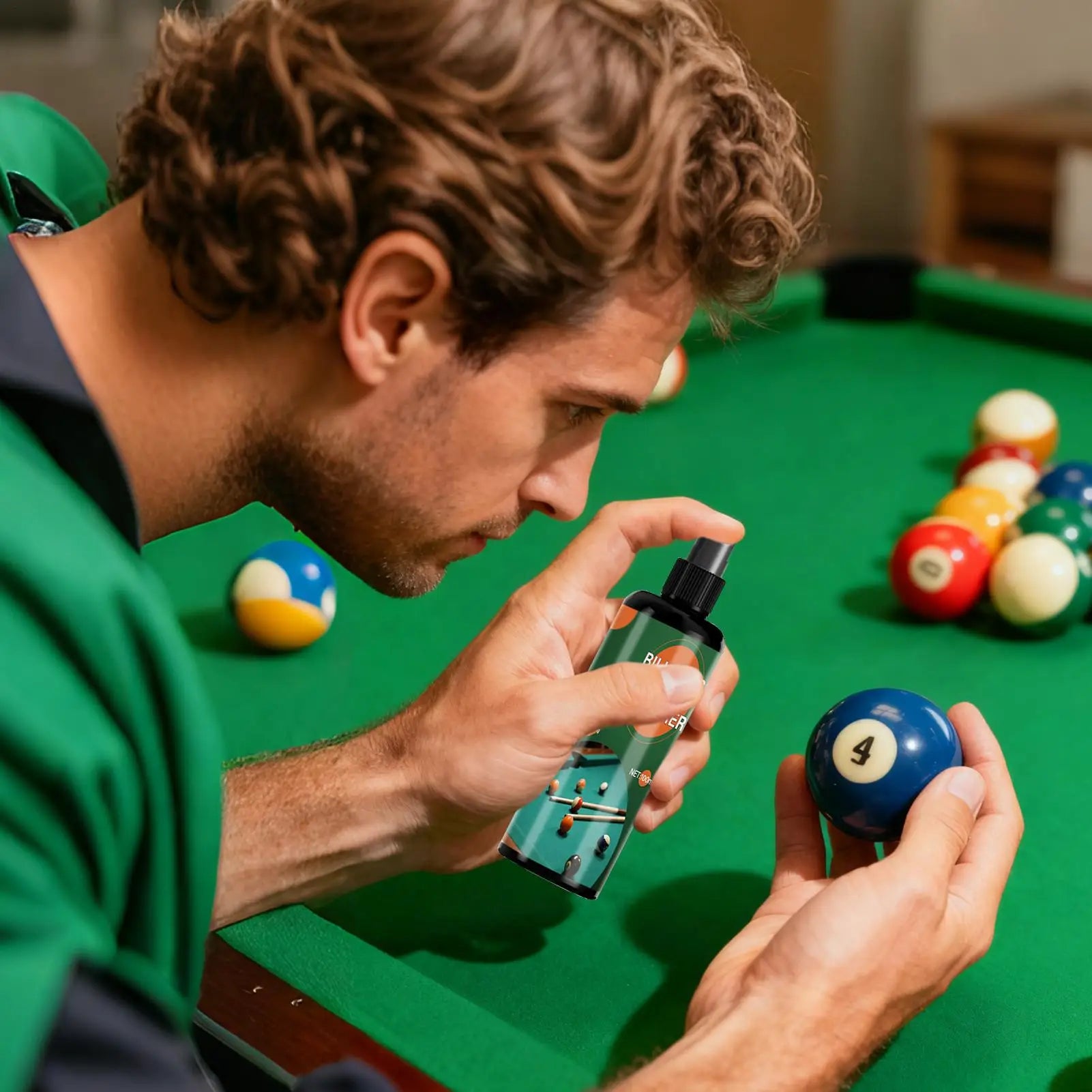 Professional Billiard Ball Cleaner Kit 100ml Scratch Renewal Spray & Microfiber Towel For Cleans, Polishes, Home & Club Use Peaceful Pleasures Health and Wellness