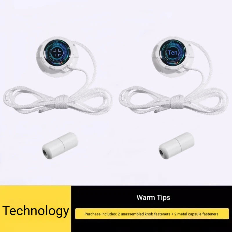 Easy Installation Automatic Shoelaces Without Ties Black White Swivel Buckle Laces Thick Rope Sneakers Shoelace Shoe Accessories Peaceful Pleasures Health and Wellness White technology