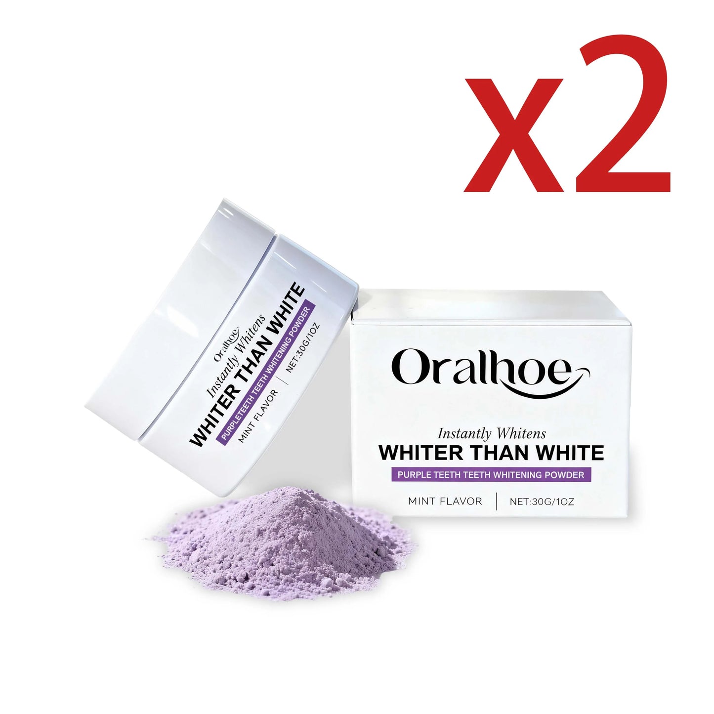 Oralhoe Xylitol Whitening Tooth Powder – Fresh Breath & Bright Smile
