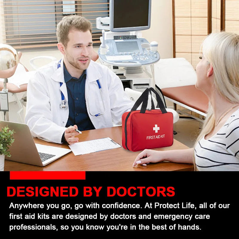 First Aid Kit 200+ Pcs – Cars, Trucks, Camping & Emergencies
