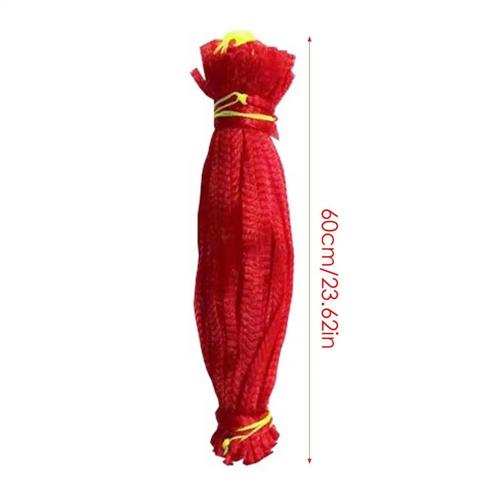 100-Pack Reusable Fruit Mesh Nets with Drawstring | Garden