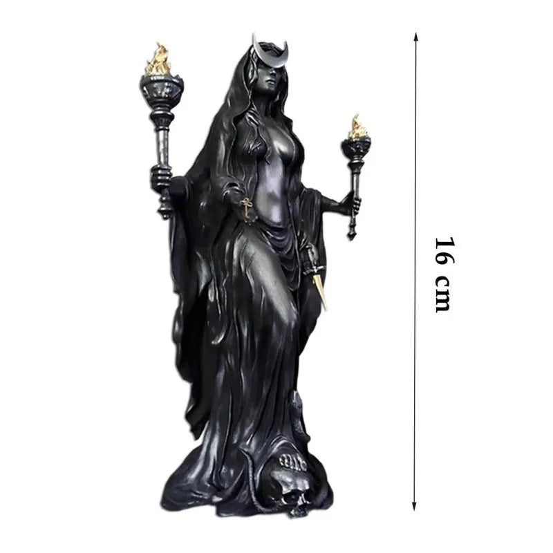 Hekate Niktipolos Goddess Figurine | Pagan Altar Sculpture