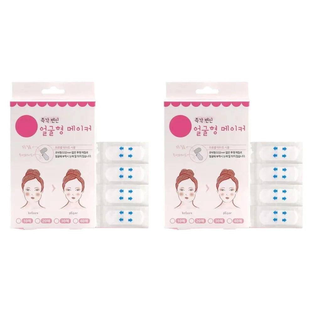 Face Lifting Shaping Sticker Invisible Seamless Firming Transparent Patch Women Waterproof Makeup V-face Patch Face Care Tools Peaceful Pleasures Health and Wellness 2bag