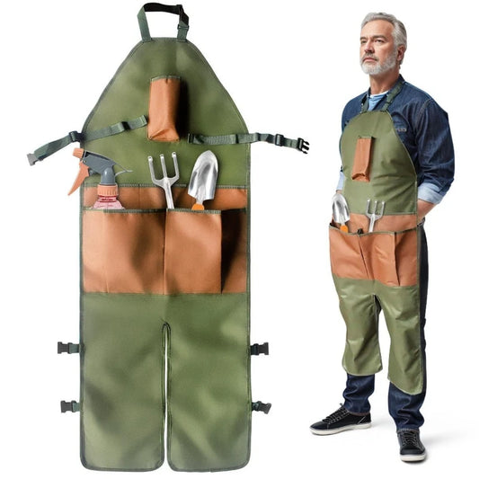 Horticultural leggings apron for garden trimming multi pocket outdoor waterproof anti fouling quick drying multifunctional apron Peaceful Pleasures Health and Wellness