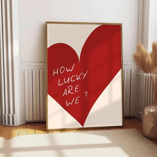 Romantic Heart Canvas Wall Art Print | Home Decor Poster Canvas Wall Art Peaceful Pleasures Health and Wellness G4242 40x60cm Unframed