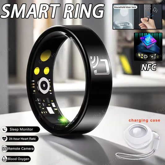 R20 Ceramic Smart Ring 2025 | NFC, Heart Rate & Sleep Tracker Smart Health Ring Peaceful Pleasures Health and Wellness