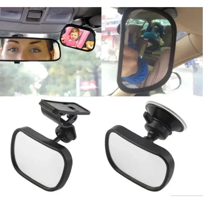 Mini Rear Infant Car Seat, Adjustable Rear Convex Mirror, Child Monitor, In-Car, 2-in-1 Peaceful Pleasures Health and Wellness