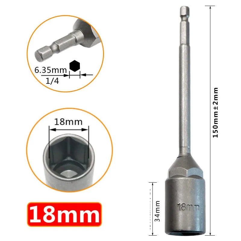 Socket Hexagon Nut Driver Drill Bit Adapter 5 5- Electric Wrench