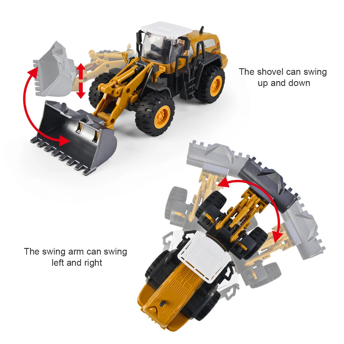 Inertia Bulldozer Boys Toys Alloy Car Model Suitable Multiple