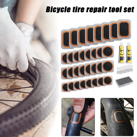 Cycling Tire Repair Kit Lightweight Material Widely Compatible Professional Repair Patch Suitable for Motorcycle Wheelchair Peaceful Pleasures Health and Wellness