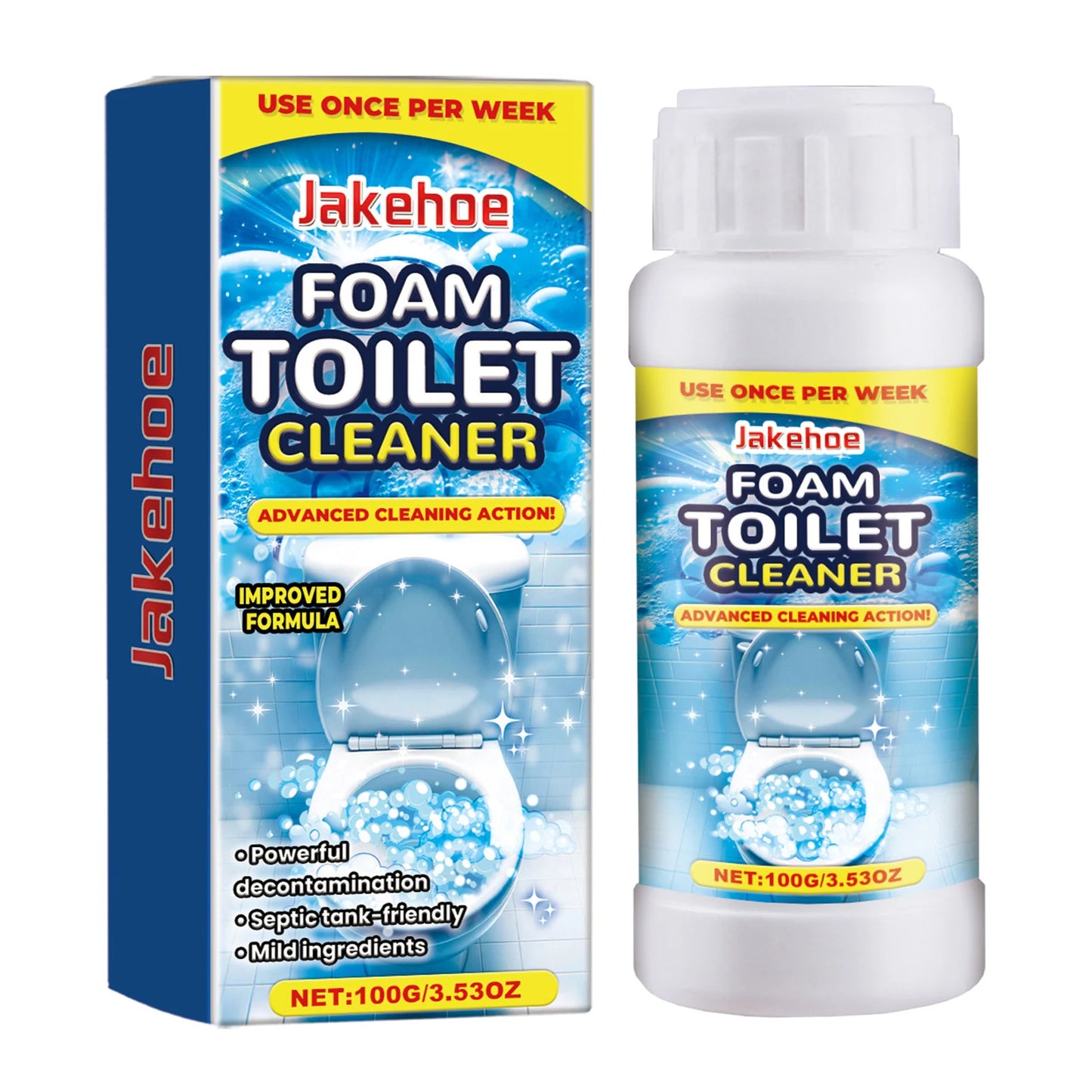 Toilet Powerful Cleaner 360 Degree All Round Descaling Deodorizing Foam Cleaner Odor Free Toilet Deodorizer Liquid For Bathroom Peaceful Pleasures Health and Wellness 1pc