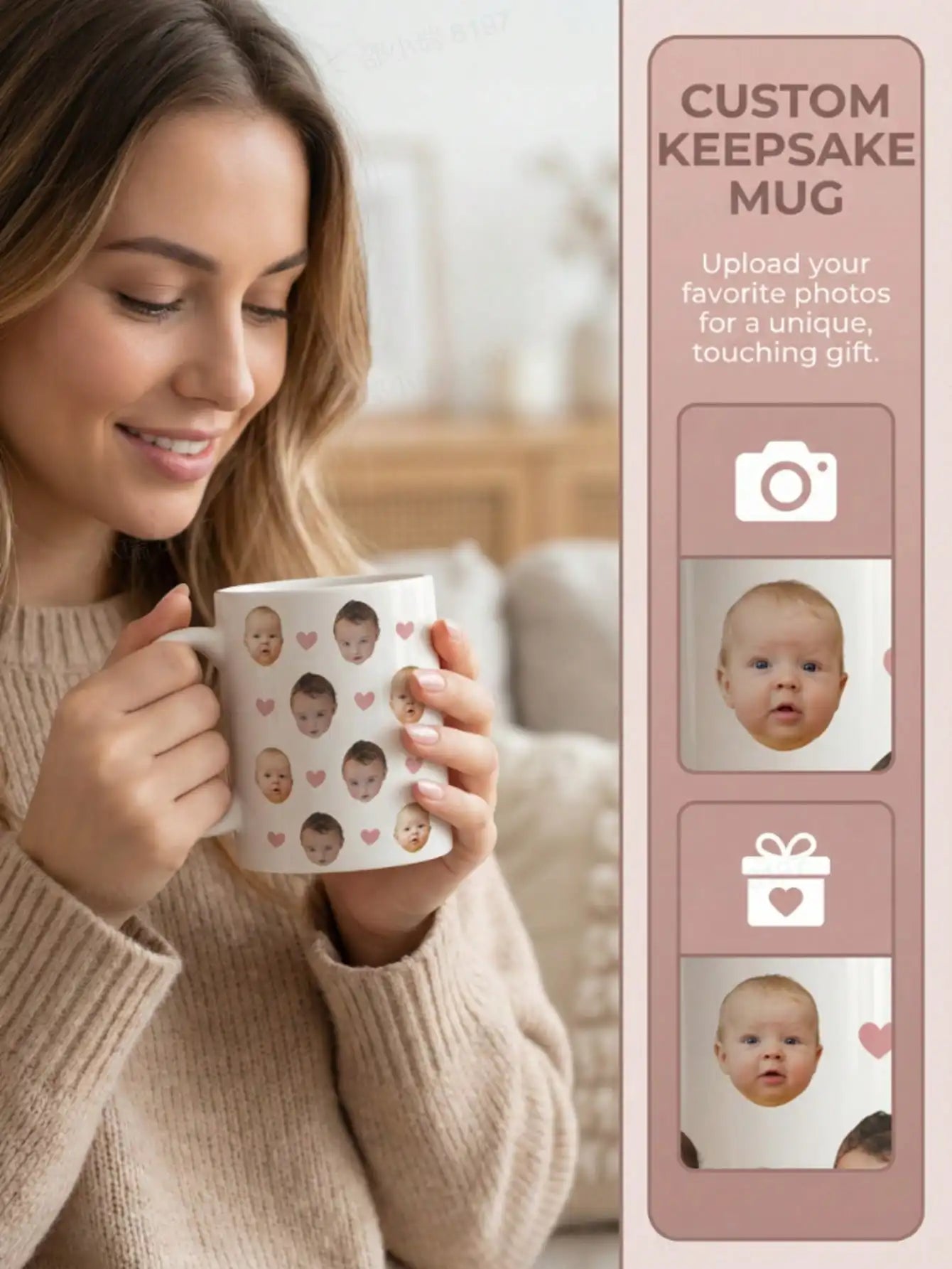 Custom Face Mug Personalized Photo Coffee Mug Personalized Photo Anniversary Mug Graduation Gift Mothers Day Gift Peaceful Pleasures Health and Wellness