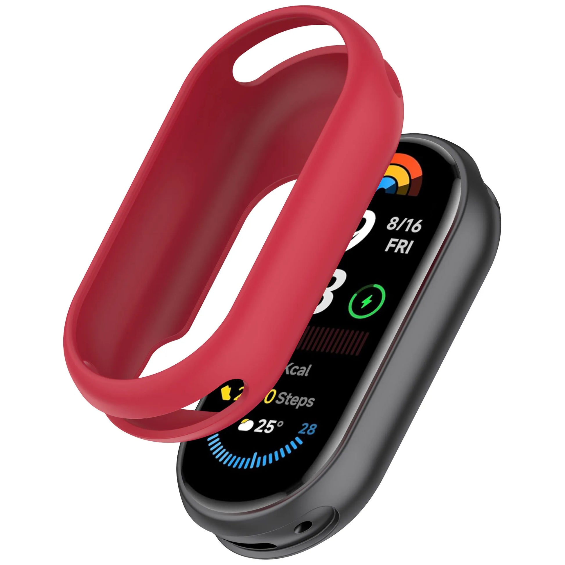 Silicone Case for Xiaomi Mi Band 8/9/10 NFC Shockproof Cover Peaceful Pleasures Health and Wellness