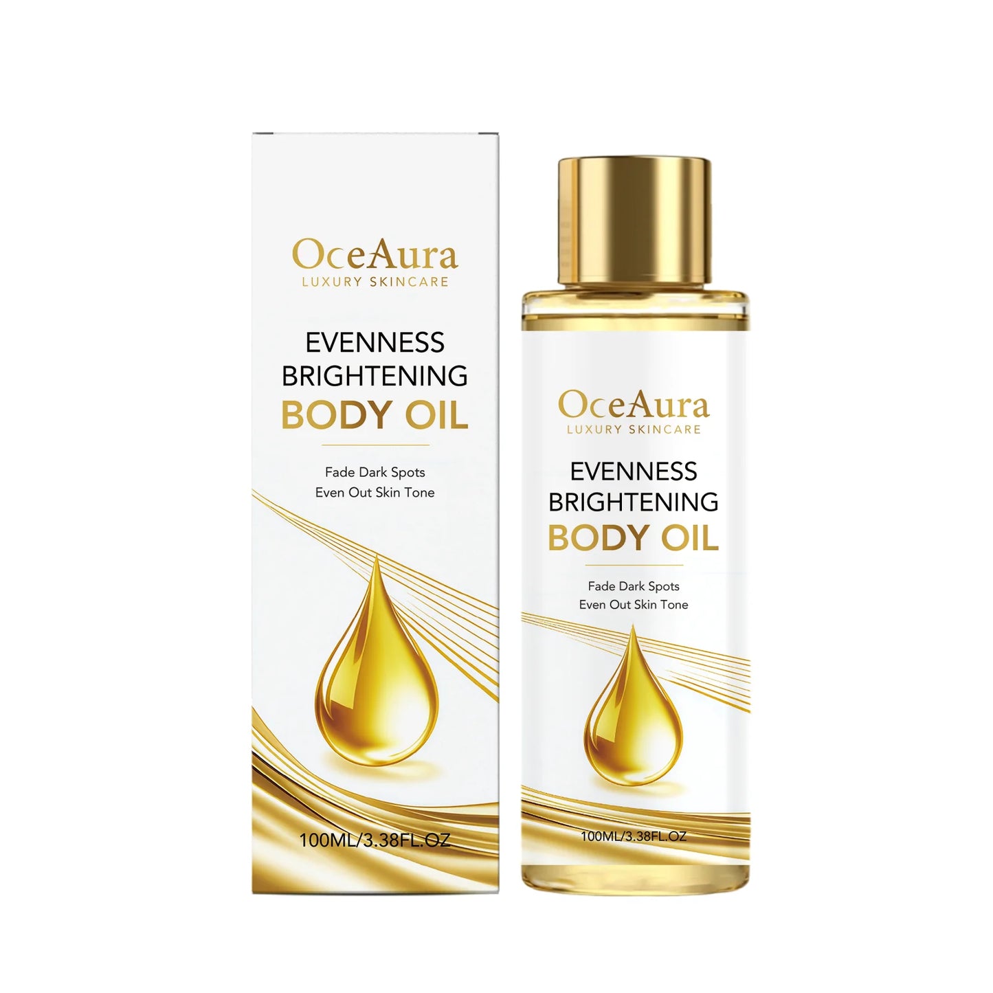 Brightening Body Oil Firming Moisturizing Rejuvenating Smoothing Softening Fade Fine Lines Soothing Repairing Glowing Body Oil Peaceful Pleasures Health and Wellness 100ml boxed