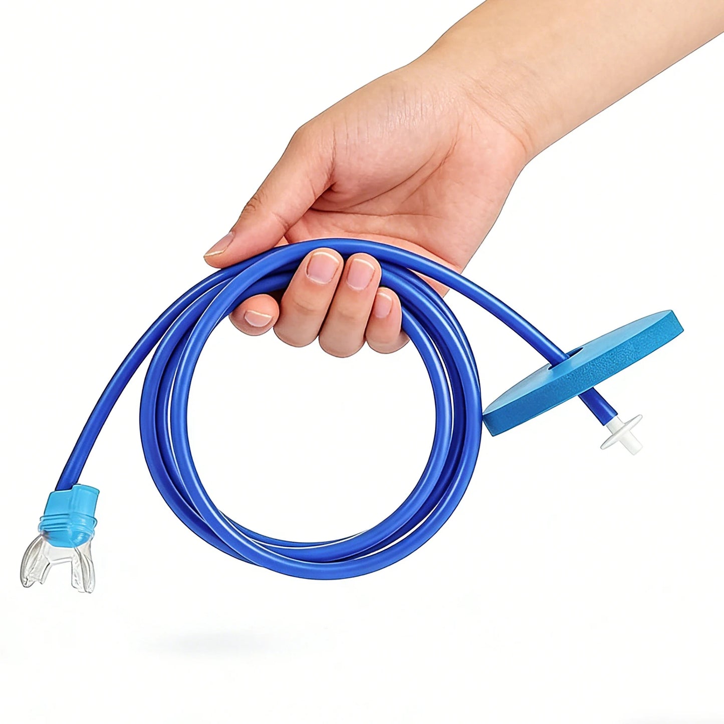 Snorkel Breathing Tube with Silicone Mouthpiece Foldable Snorkel Lightweight for Freediving Training and Snorkelling Peaceful Pleasures Health and Wellness