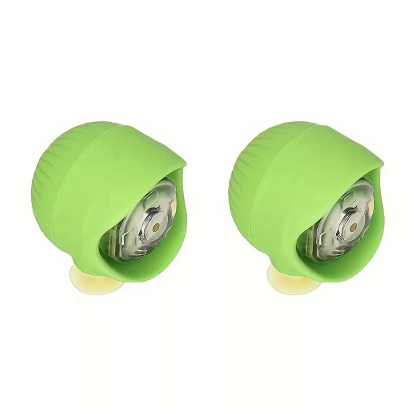 2pcs Hollowed-Out Shoes Lights Glowing Slipper Decoration Charm Headlights For Crocs Cloggs Shoe Headlight Waterprof Hiking Peaceful Pleasures Health and Wellness Green