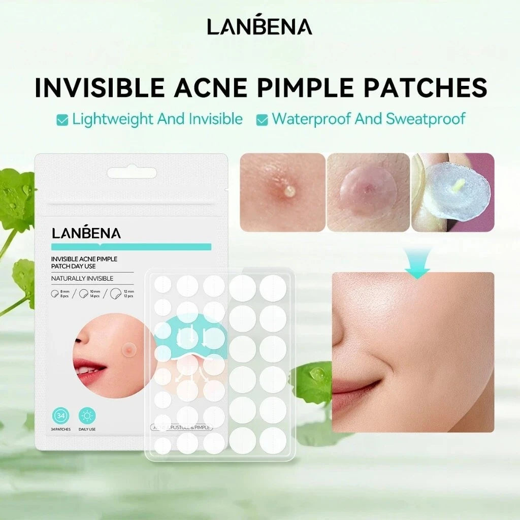 LANBENA Acne Pimple Patch Daily Use and Night Use Invisible Acne Stickers Blemish Treatment Acne Concealer Makeup Peaceful Pleasures Health and Wellness