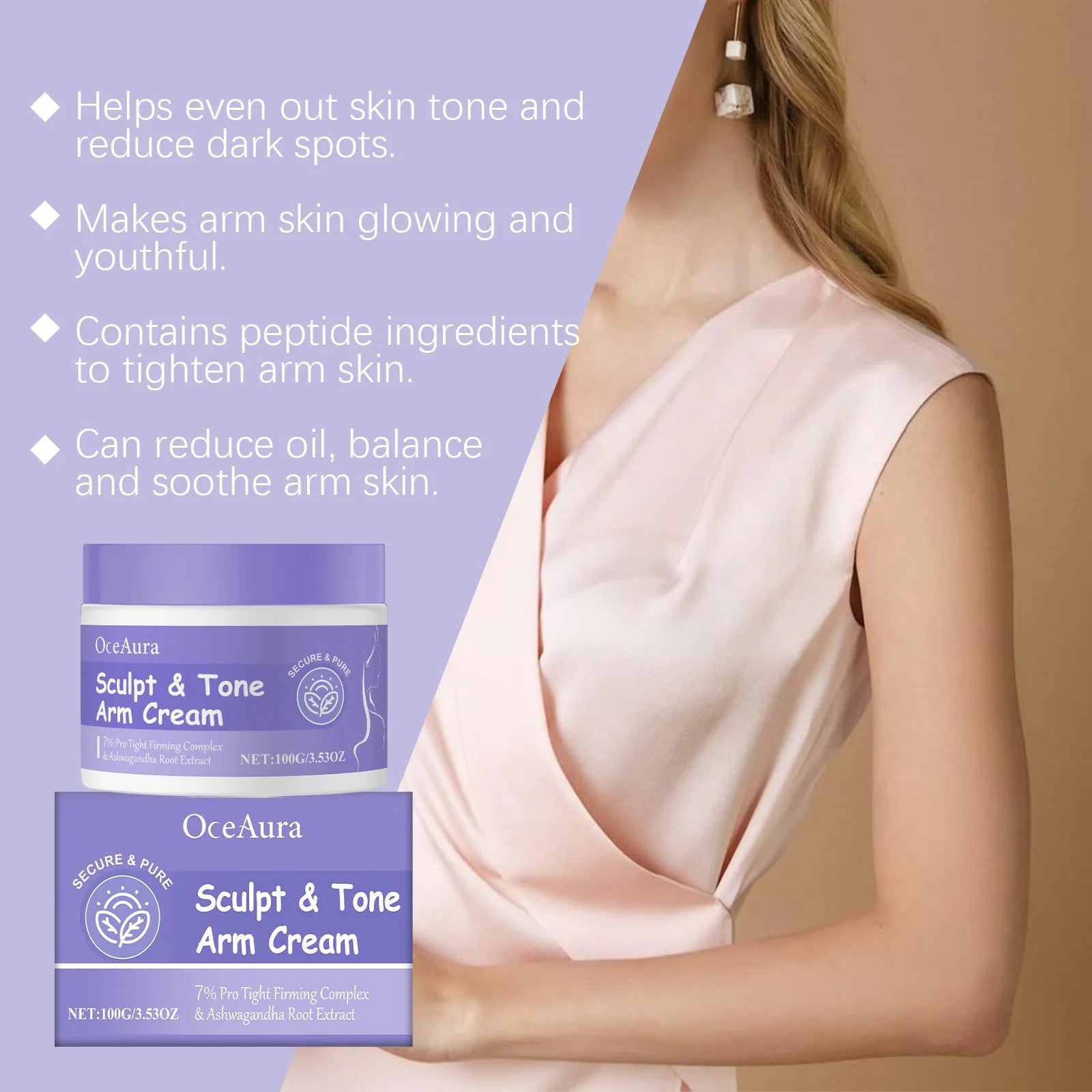 Arm Firming Cream – Anti-Aging, Skin Tightening & Sculpting Peaceful Pleasures Health and Wellness