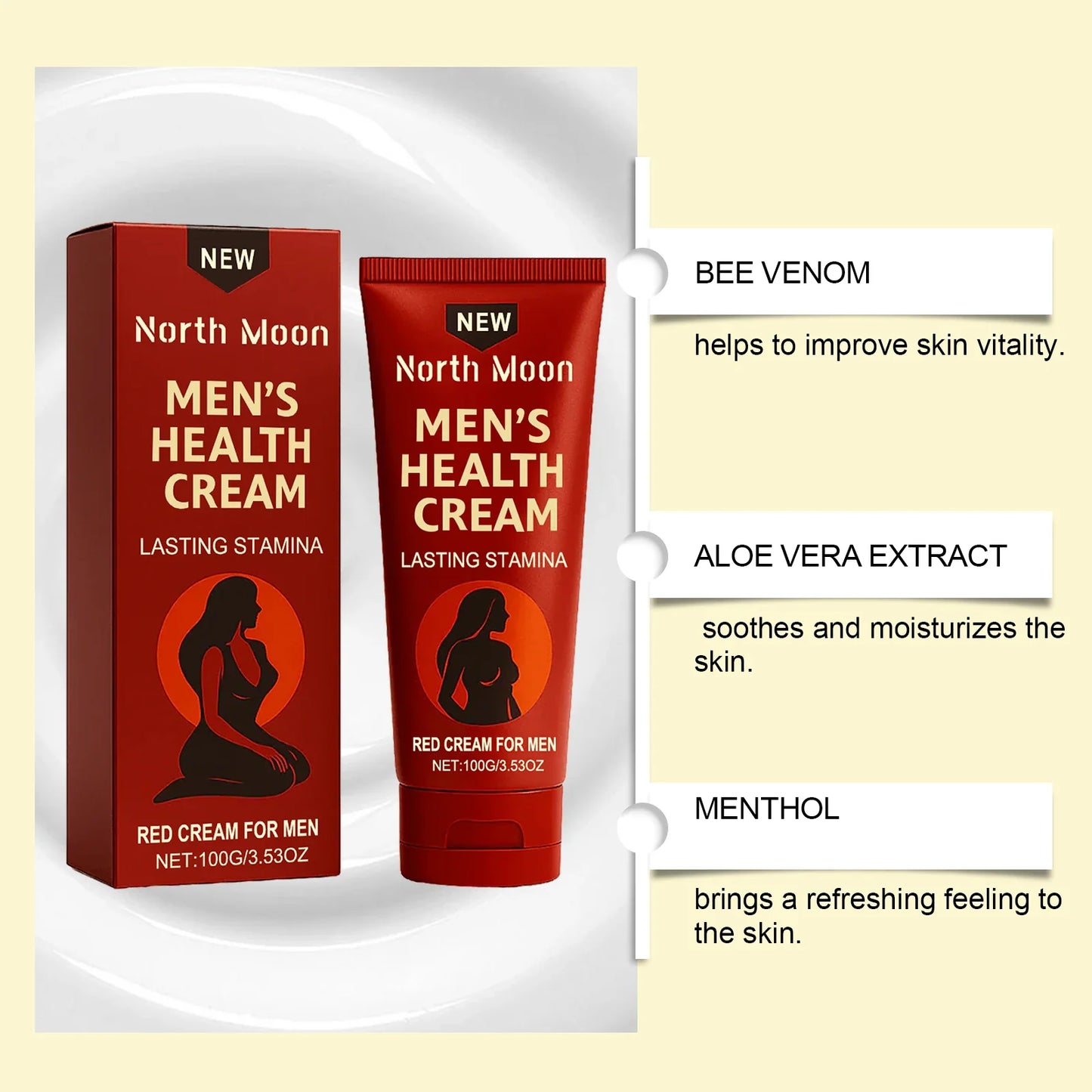 Men's Daily Nourishing Face Cream – Gentle Moisturizer 100g