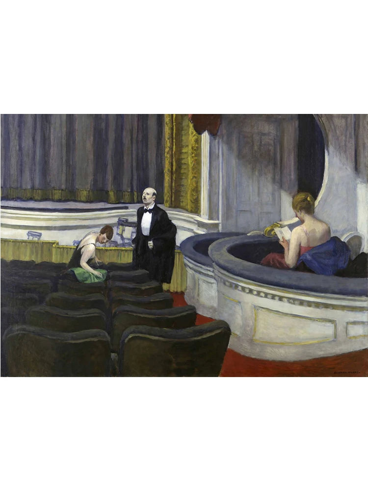Edward Hopper Famous Realistic Master Art Poster Canvas Painting Nighthawks Life Landscape Wall Art Living Room Home Decorati Peaceful Pleasures Health and Wellness O 50x70cm Unframed