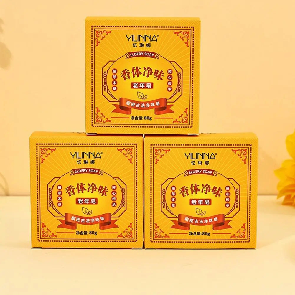 Eldery Soap Bar Oil-Control Lackhead Cover Soap Cleanser Chinese Traditional Skin Care 1/2pcs Peaceful Pleasures Health and Wellness