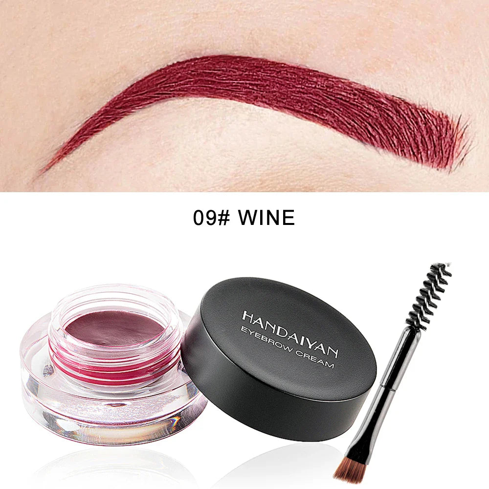 HANDAIYAN Waterproof Eyebrow Gel Cream – 12 Shades, Long Lasting
