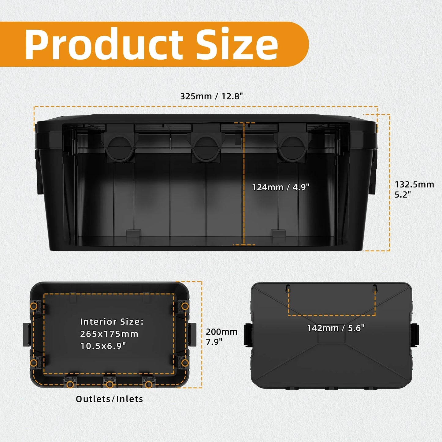 Outdoor Electrical Box | Waterproof Extension Cord Cover Peaceful Pleasures Health and Wellness