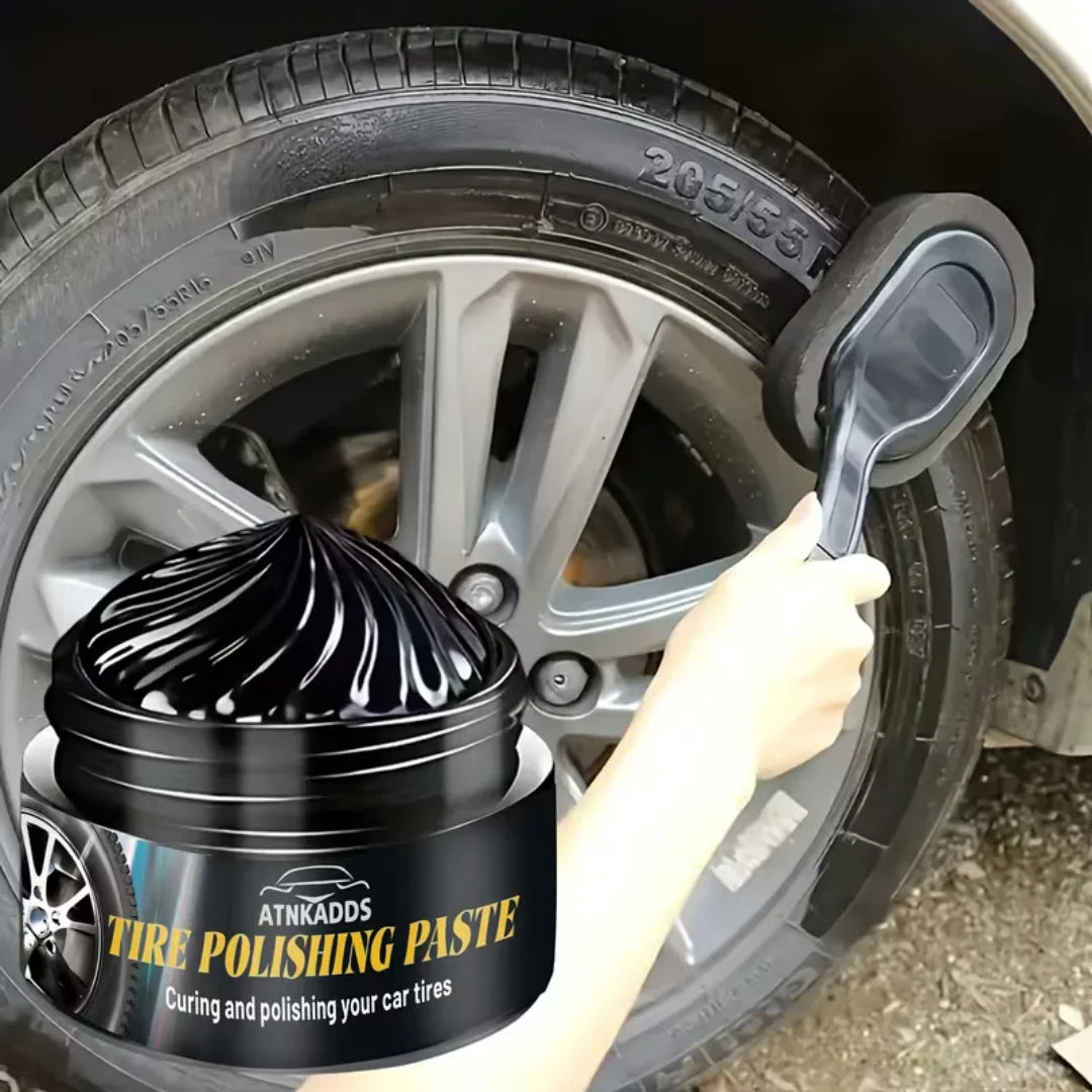 Tire & Plastic Restorer Polishing Paste – Black Coating