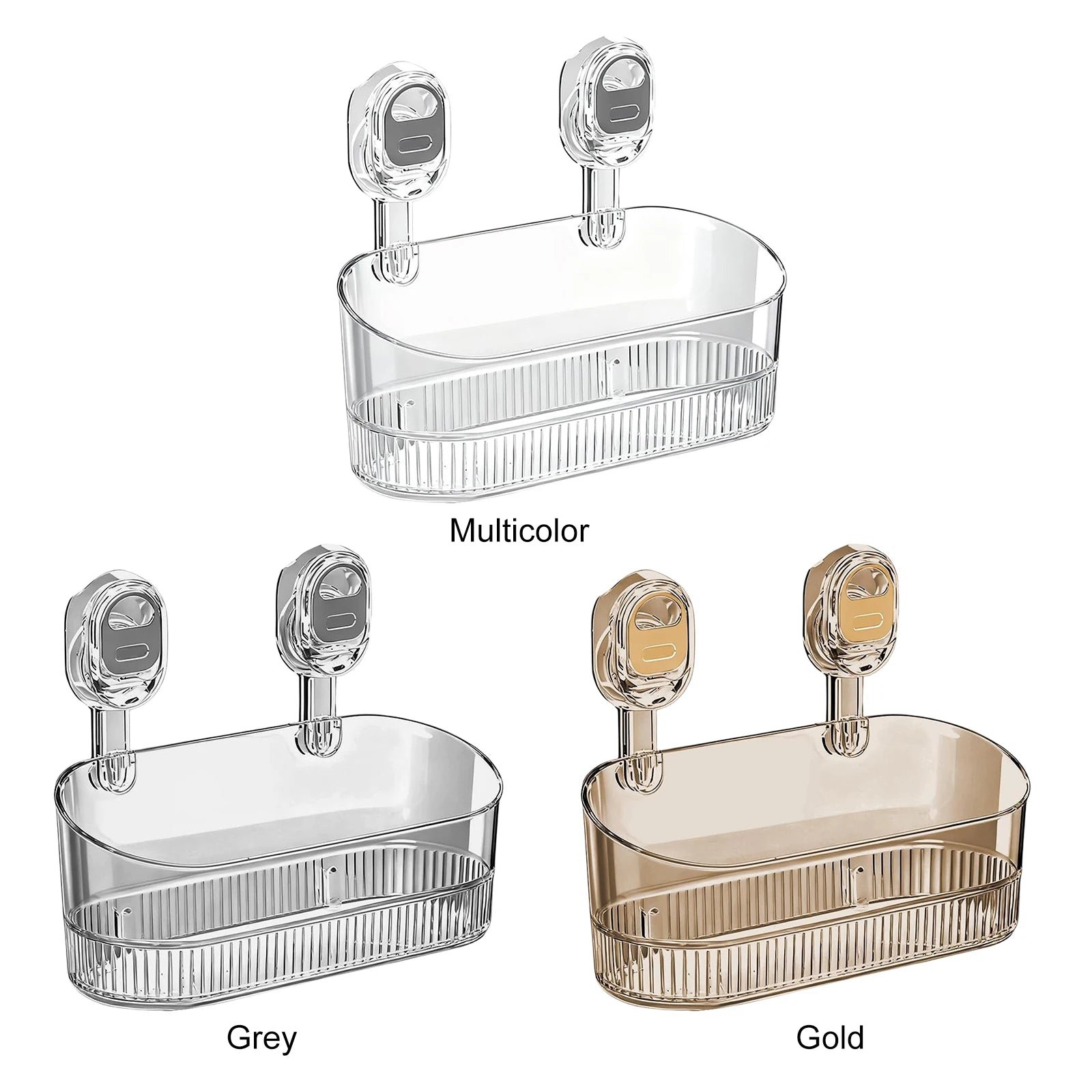 No-Drill Multi Functional Suction Cup Shelf Detachable Wall-Mounted Organizer Shower Caddy Storage Rack for Home Bathroom Peaceful Pleasures Health and Wellness