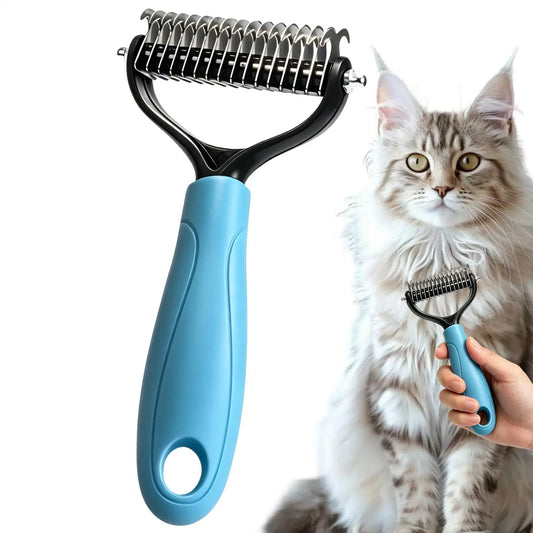 Pet Deshedding Brush & De-Matting Comb for Dogs & Cats Pet Grooming Brush Oasis Select