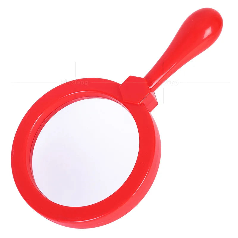 5X Handheld Magnifier Plastic Resin Shatterproof Magnifying Glass for Elementary School, Insect Observation Creative Gift Peaceful Pleasures Health and Wellness