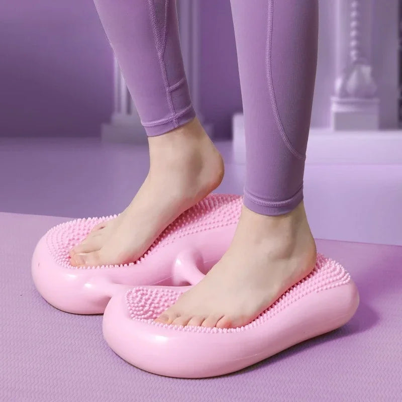 Multi-Functional Household Inflatable Foot Massager Anti-slip Stepper Pad Pressure Points in Situ Sports Balance Inflatable Pad Peaceful Pleasures Health and Wellness