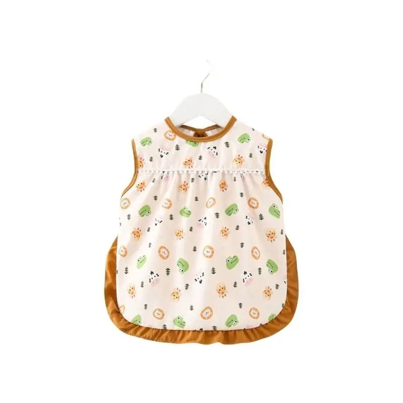 Baby & Toddler Waterproof Feeding Bib Apron | Sleeveless Tie