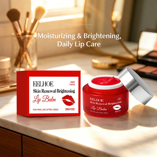 Hydrating Lip Balm Fading Lip Lines Reduce Dryness Lighten Pigmentation Brightening Moisturizing Soft Plump Pink Lips Care Cream Peaceful Pleasures Health and Wellness