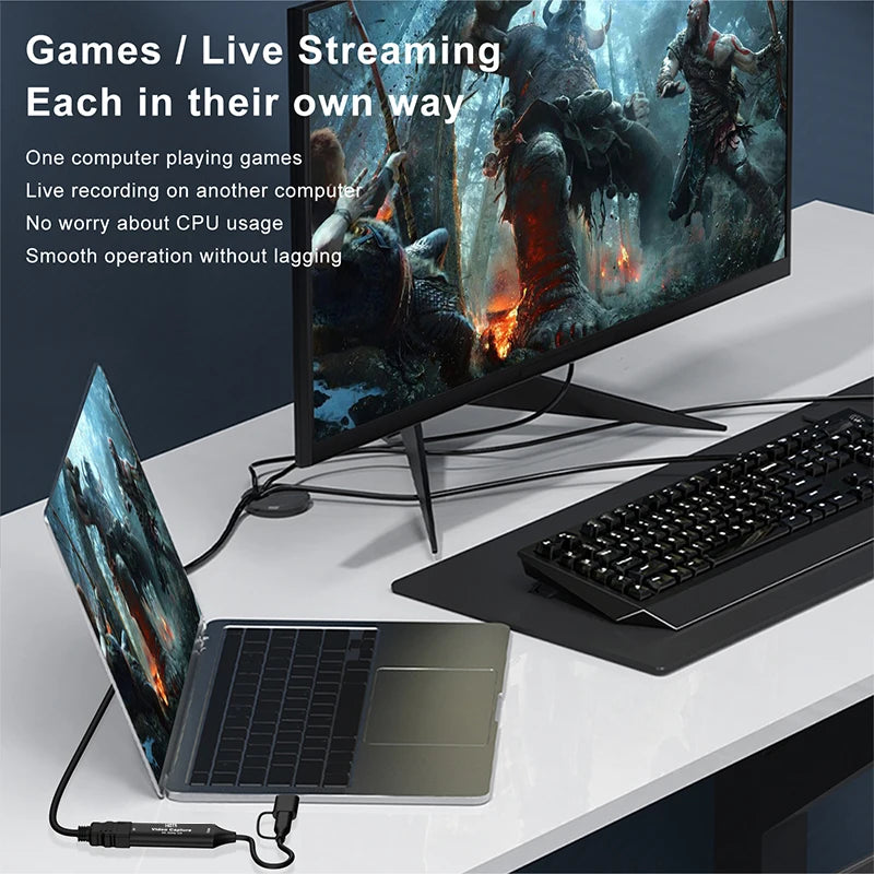 4K hdmi Video Capture Card USB 3.0 Type-C 1080P Game Capture Card for Live Streaming PS4 Xbox Switch OBS Recording Peaceful Pleasures Health and Wellness