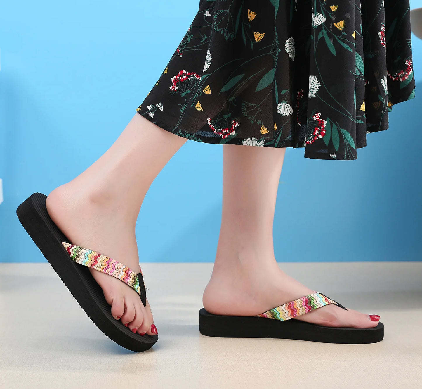 Women's Flat Flip Flop Sandals – Beach & Travel Slides