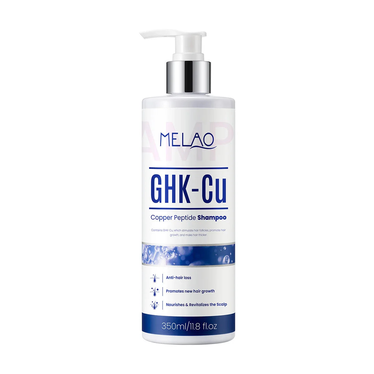 350ml GHK-Cu Copper Peptide Hair Growth Shampoo Dual Peptides Anti Hair Loss Treatment Thinning Hair Scalp Care Conditioner Peaceful Pleasures Health and Wellness 350ml shampoo
